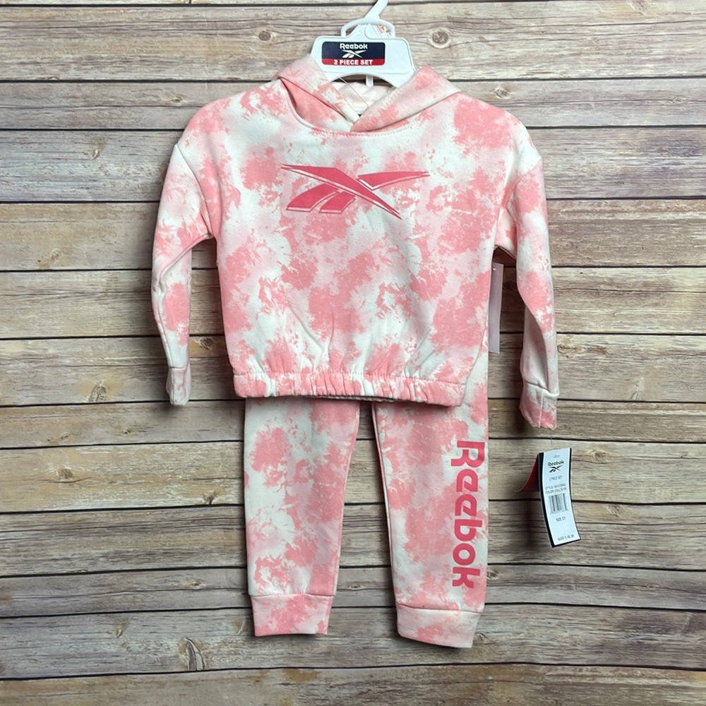 Girls Reebok Hoodie & Sweatpants 2 Piece Set